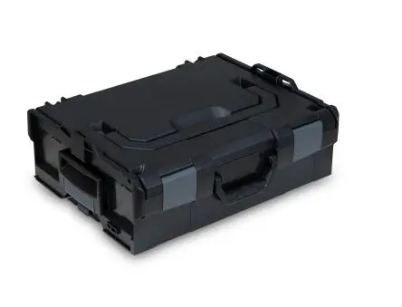 Produktfoto 1 von BS SYSTEMS ABS Werkzeugkoffer Schwarz, L. 445 mm B. 358mm H. 152 mm, 2.2 kg, Register