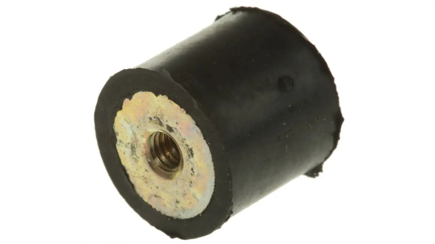 Produktfoto 1 von FIBET Vibrationsdämpfer, Innen-/Innengewinde Puffer Bohrung 4mm M4, Ø 16mm
