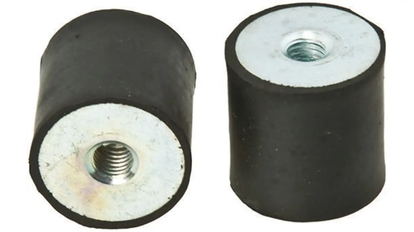 Produktfoto 1 von FIBET Vibrationsdämpfer, Innen-/Innengewinde Puffer Bohrung 10mm M10, Ø 40mm