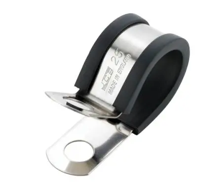 JCS Hochtemperatur-Thermoplastisches Vulkanisat Schwarz Edelstahl 304 P-Schellen, Ø 28 mm, x 12.6mm