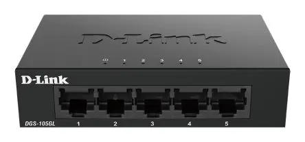 Produktfoto 1 von D-Link 5-Port Gigabit Unmanaged Desktop Switch DGS-105 Ethernet-Switch 5-Port Unmanaged 10Mbit/s, 100 Mbit/s, 1000