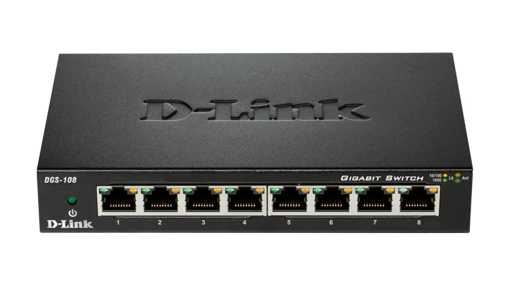 Produktfoto 1 von D-Link 8-Port Gigabit unmanaged Desktop-Switch DGS-105 Gigabit-Switch Desktop 8-Port Unmanaged 10/100/1000Mbit/s EU 139