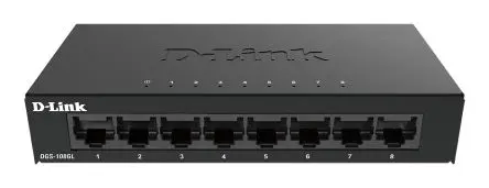 Produktfoto 1 von D-Link 8-Port Gigabit Unmanaged Desktop Switch DGS-105 Gigabit-Switch 8-Port Unmanaged 10Mbit/s, 100 Mbit/s, 1000 Mbit/s