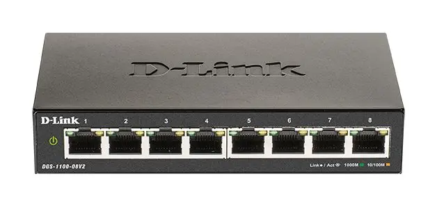 Produktfoto 1 von D-Link 8-Port Gigabit Smart Managed Switch Smart Switch Desktop 8-Port Smart 10/100/1000Mbit/s EU 145 x 82 x 28mm