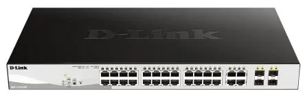 Produktfoto 1 von D-Link 28-Port Gigabit Smart Managed PoE Switch Intelligenter Schalter 28-Port Smart Power Over Ethernet 10Mbit/s, 100