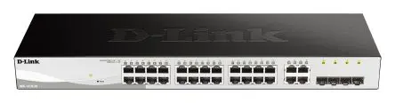 Produktfoto 1 von D-Link 28-Port Gigabit Smart Managed Switch Intelligenter Schalter 28-Port Smart 10Mbit/s, 100 Mbit/s, 1000 Mbit/s