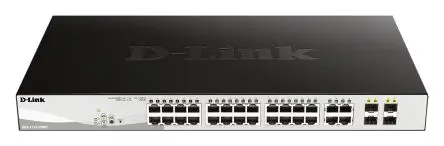 Produktfoto 1 von D-Link 28-Port Gigabit Smart Managed Max PoE Switch Intelligenter Schalter 28-Port Smart Power Over Ethernet 10Mbit/s,