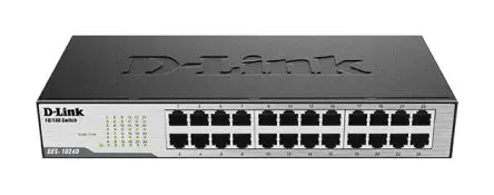 Produktfoto 1 von D-Link 24-Port Fast Ethernet Unmanaged Desktop Switch Ethernet-Switch 24-Port Unmanaged 100Mbit/s
