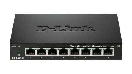 Produktfoto 1 von D-Link 8-Port Fast Ethernet Switch Ethernet-Switch 8-Port Unmanaged 100Mbit/s