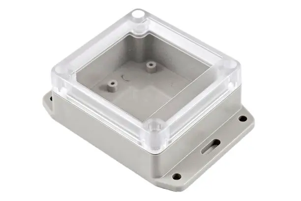 Produktfoto 1 von Hammond RP; Universalgehäuse; ABS; Hellgrau Geflanscht IP65 Breite 80 mm Höhe 40 mm Länge 85 mm