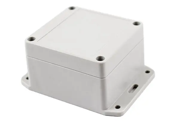 Produktfoto 1 von Hammond RP106; Universalgehäuse; ABS, Polycarbonat; Hellgrau, Cremefarben Geflanscht IP65 Breite 80 mm Höhe 55 mm Länge