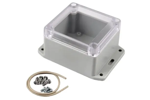 Produktfoto 1 von Hammond RP; Universalgehäuse; Polycarbonat; Hellgrau Geflanscht IP65 Breite 80 mm Höhe 55 mm Länge 85 mm