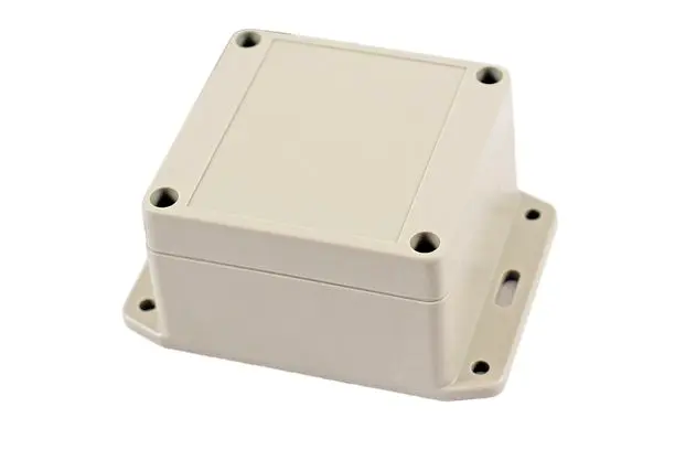 Produktfoto 1 von Hammond RP; Universalgehäuse; ABS; Hellgrau Geflanscht IP65 Breite 80 mm Höhe 55 mm Länge 85 mm