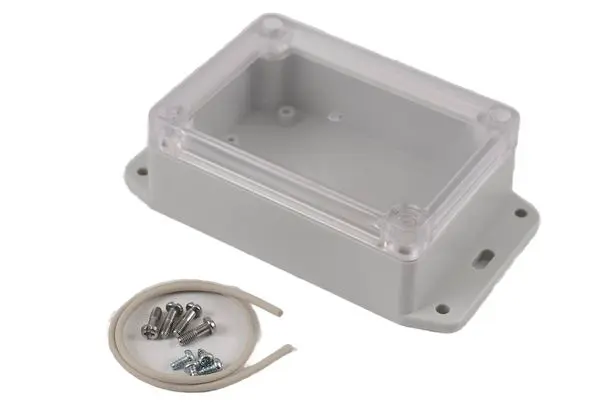 Produktfoto 1 von Hammond RP; Universalgehäuse; Polycarbonat; Hellgrau Geflanscht IP65 Breite 75 mm Höhe 40 mm Länge 105 mm