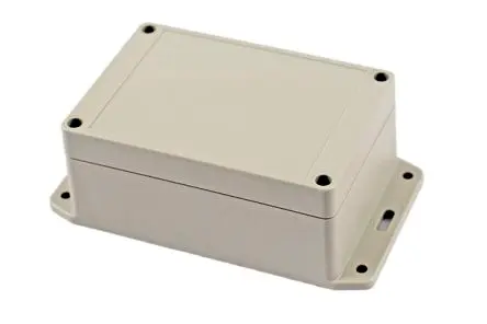 Produktfoto 1 von Hammond RP; Universalgehäuse; ABS; Hellgrau Geflanscht IP65 Breite 85 mm Höhe 55 mm Länge 125 mm