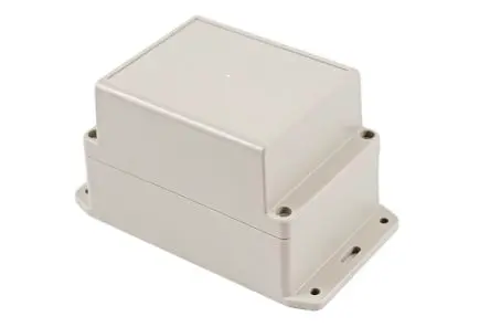 Produktfoto 1 von Hammond RP; Universalgehäuse; ABS, Polycarbonat; Hellgrau, Cremefarben Geflanscht IP65 Breite 85 mm Höhe 85 mm Länge 125