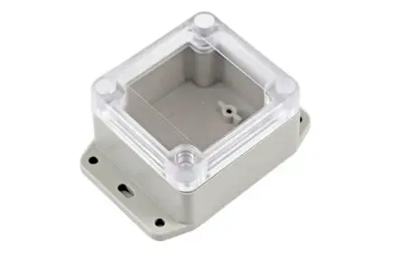 Produktfoto 1 von Hammond RP; Universalgehäuse; ABS; Hellgrau Geflanscht IP65 Breite 60 mm Höhe 45 mm Länge 65 mm