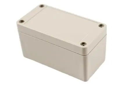 Produktfoto 1 von Hammond RP; Universalgehäuse; ABS; Hellgrau IP65 Breite 50 mm Höhe 50 mm Länge 95 mm