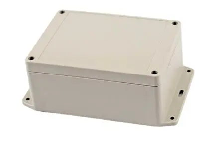 Produktfoto 1 von Hammond RP; Universalgehäuse; ABS; Hellgrau Geflanscht IP65 Breite 105 mm Höhe 60 mm Länge 145 mm