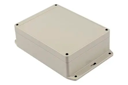Produktfoto 1 von Hammond RP; Universalgehäuse; ABS; Hellgrau Geflanscht IP65 Breite 125 mm Höhe 55 mm Länge 165 mm