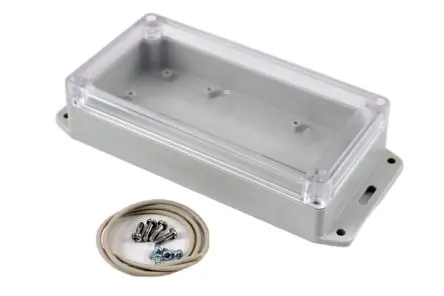 Produktfoto 1 von Hammond RP; Universalgehäuse; Polycarbonat; Hellgrau Geflanscht IP65 Breite 85 mm Höhe 40 mm Länge 165 mm