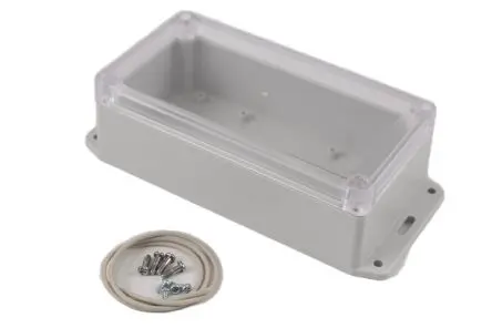 Produktfoto 1 von Hammond RP; Universalgehäuse; Polycarbonat; Hellgrau Geflanscht IP65 Breite 85 mm Höhe 55 mm Länge 165 mm