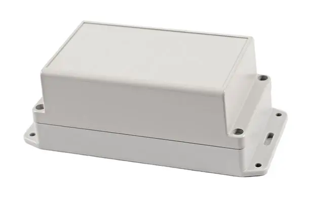 Produktfoto 1 von Hammond RP; Universalgehäuse; Polycarbonat, ABS; Cremefarben, Schwarz, Hellgrau Geflanscht IP65 Breite 85 mm Höhe 70 mm
