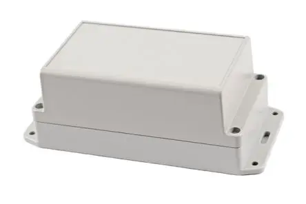 Produktfoto 1 von Hammond RP; Universalgehäuse; Polycarbonat, ABS; Cremefarben, Schwarz, Hellgrau Geflanscht IP65 Breite 85 mm Höhe 70 mm