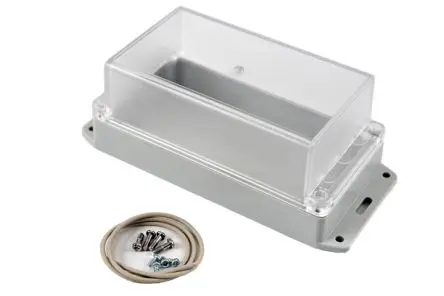 Produktfoto 1 von Hammond RP; Universalgehäuse; Polycarbonat; Hellgrau Geflanscht IP65 Breite 85 mm Höhe 70 mm Länge 165 mm