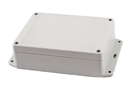 Produktfoto 1 von Hammond RP; Universalgehäuse; Polycarbonat; Hellgrau Geflanscht IP65 Breite 105 mm Höhe 40 mm Länge 145 mm