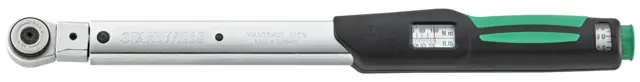 Produktfoto 1 von STAHLWILLE 1/2 Zoll Klick-Drehmomentschlüssel 20 → 100Nm, Länge 420 mm, ± 4 %