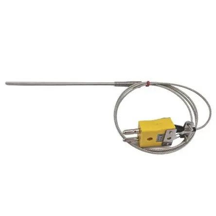 Produktfoto 1 von RS PRO Probe Thermocouple Edelstahl Hochleistungsthermoelement Typ K, Ø 4.5 mm x 150 mm 60 °C → 350 °C