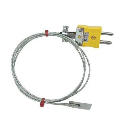 Produktfoto 1 von RS PRO Leaf Thermocouple Edelstahl Blatt-Thermoelement Typ K, Ø 13 mm x 1 m -50 °C → 350 °C