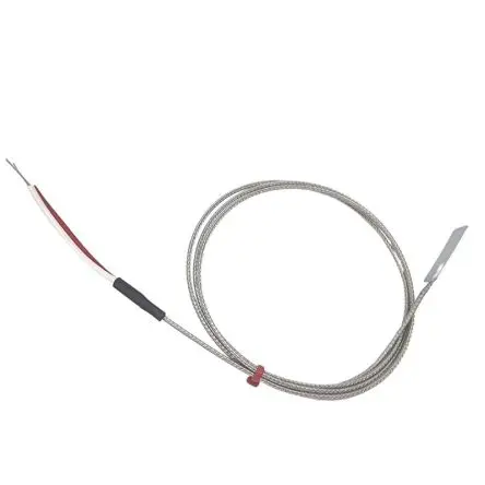 Produktfoto 1 von RS PRO Flat Thermocouple Edelstahl Blatt-Thermoelement Typ K, Ø 13 mm x 3 m -50 °C → 350 °C