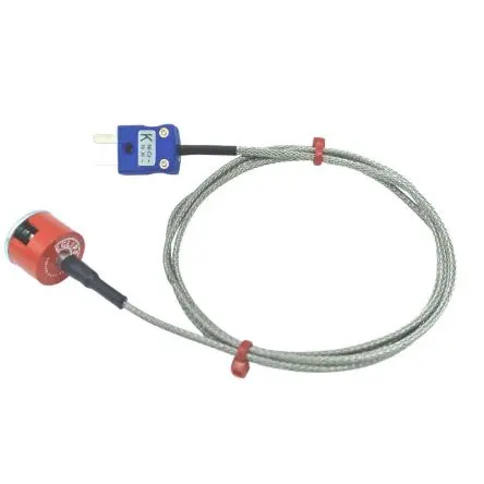 Produktfoto 1 von RS PRO Magnet Thermocouple Edelstahl Knopfmagnet-Thermoelement Typ K, Ø 19.1 mm x 1 m -50 °C → 250 °C