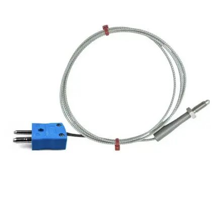 Produktfoto 1 von RS PRO Nozzle Thermocouple Edelstahl Düsen-Thermoelement Typ K, Ø 6 mm x 5 m 60 °C → 350 °C