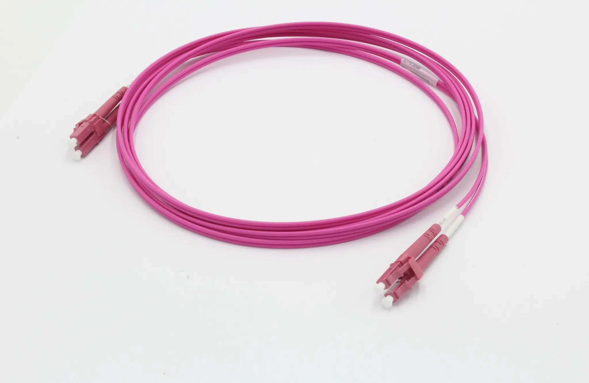 Produktfoto 1 von Molex Premise Networks LWL-Kabel 1 m 2-Fasern, Raucharm halogenfrei, Plenum, Polyvinylchlorid Hellblau 125 μm