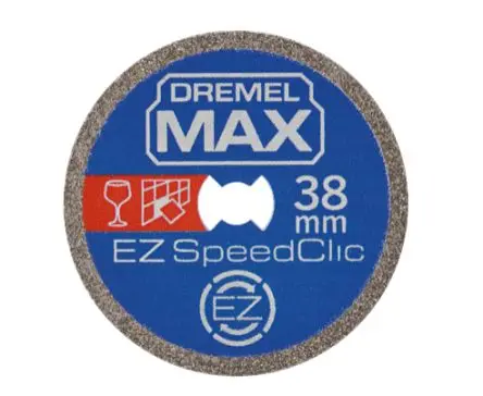 Produktfoto 1 von Bosch Dremel Max Diamant Ø 38 mm / Stärke 1 mm, Korngröße 1 1 pro Paket