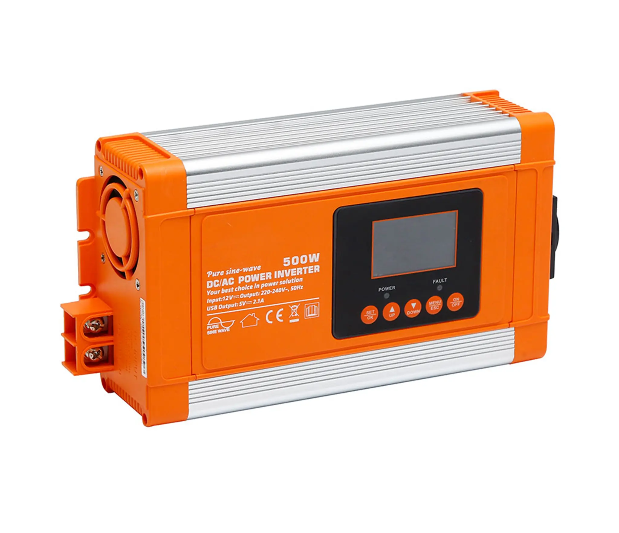 Produktfoto 1 von RS PRO Wechselrichter, 12 V dc / 230 V ac 500W