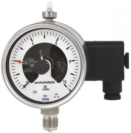 WIKA PGS23.1X0 Manometer 100 mm 0 bar → 6 bar Edelstahl 304 Gehäuse G 1/2