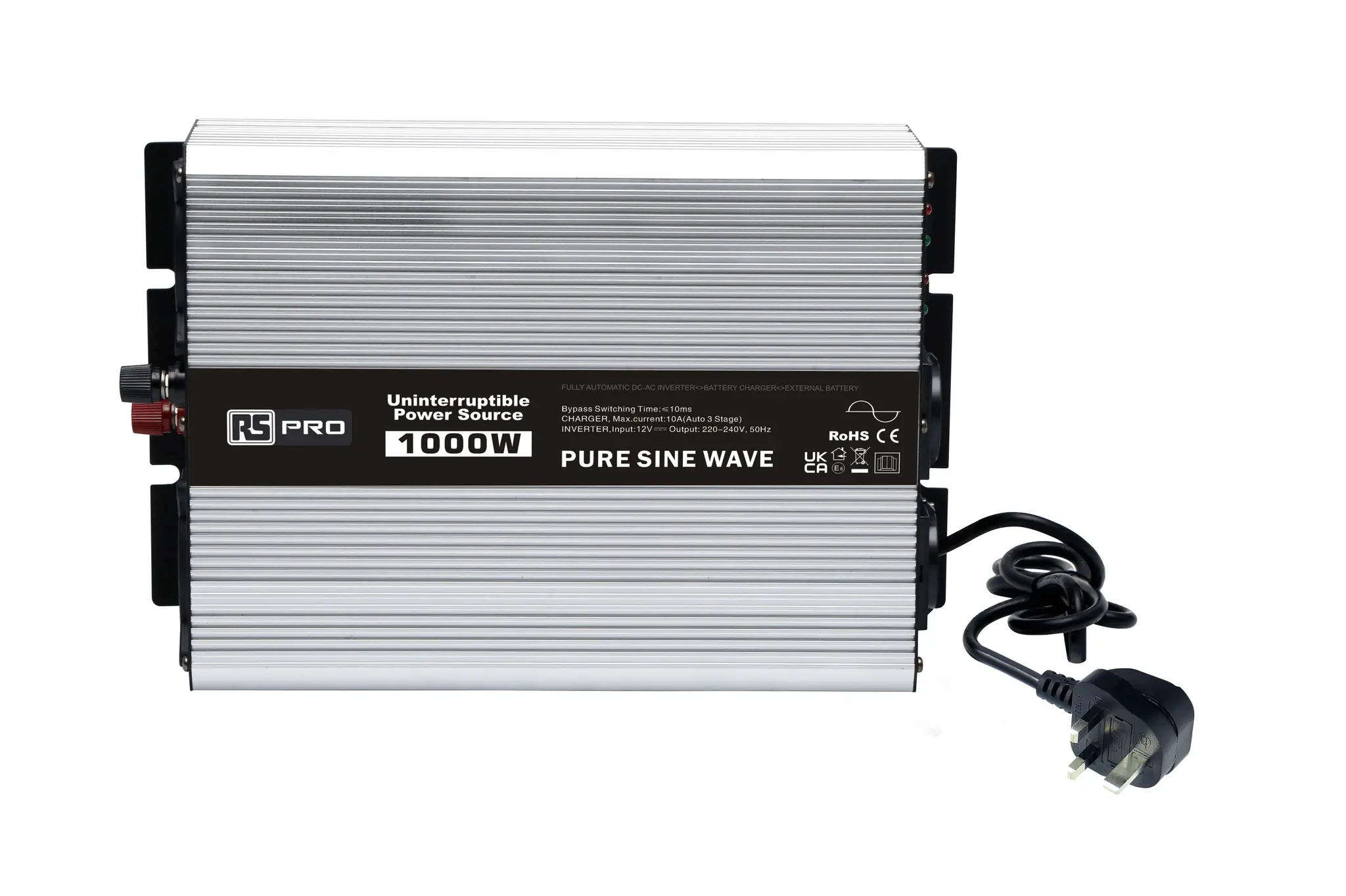 Produktfoto 1 von RS PRO Wechselrichter, 24 V dc / 230 V ac 1000W