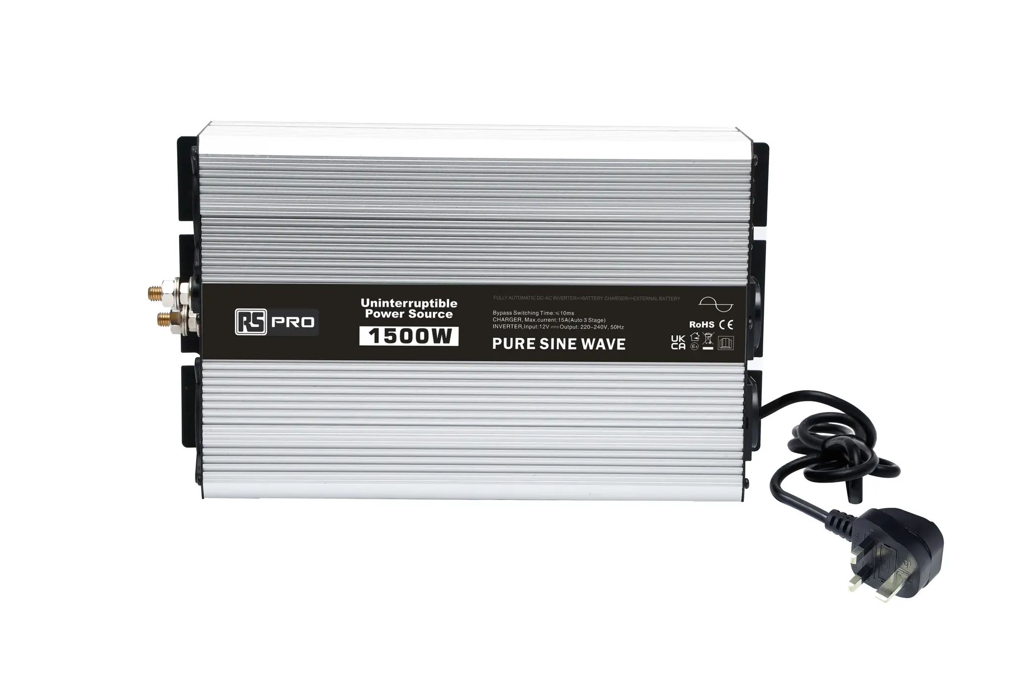 Produktfoto 1 von RS PRO Wechselrichter, 24 V dc / 230 V ac 1500W