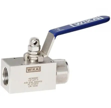 Produktfoto 1 von WIKA 1 Hydraulisches Kugelventil G, Serie BV1, Edelstahl, max. 6000 psi