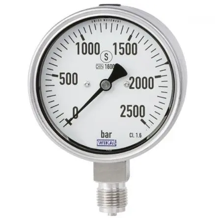 Produktfoto 1 von WIKA PG23HP-S Manometer 160 mm 0 bar → 2500 bar G 1/2