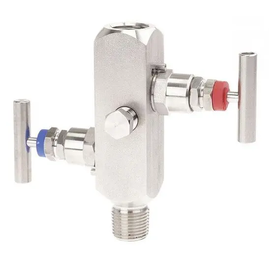 Produktfoto 1 von WIKA IV201 Verteilerblock, 2 Stationen 420 bar max.