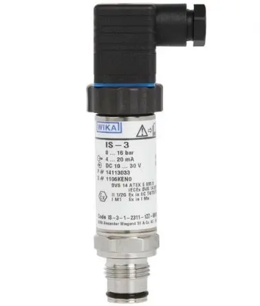 Produktfoto 1 von WIKA IS-3 Druckmittlersystem mit Druckmessumformer Anzeige Drucksensor 0 bar, Analog 1 bar