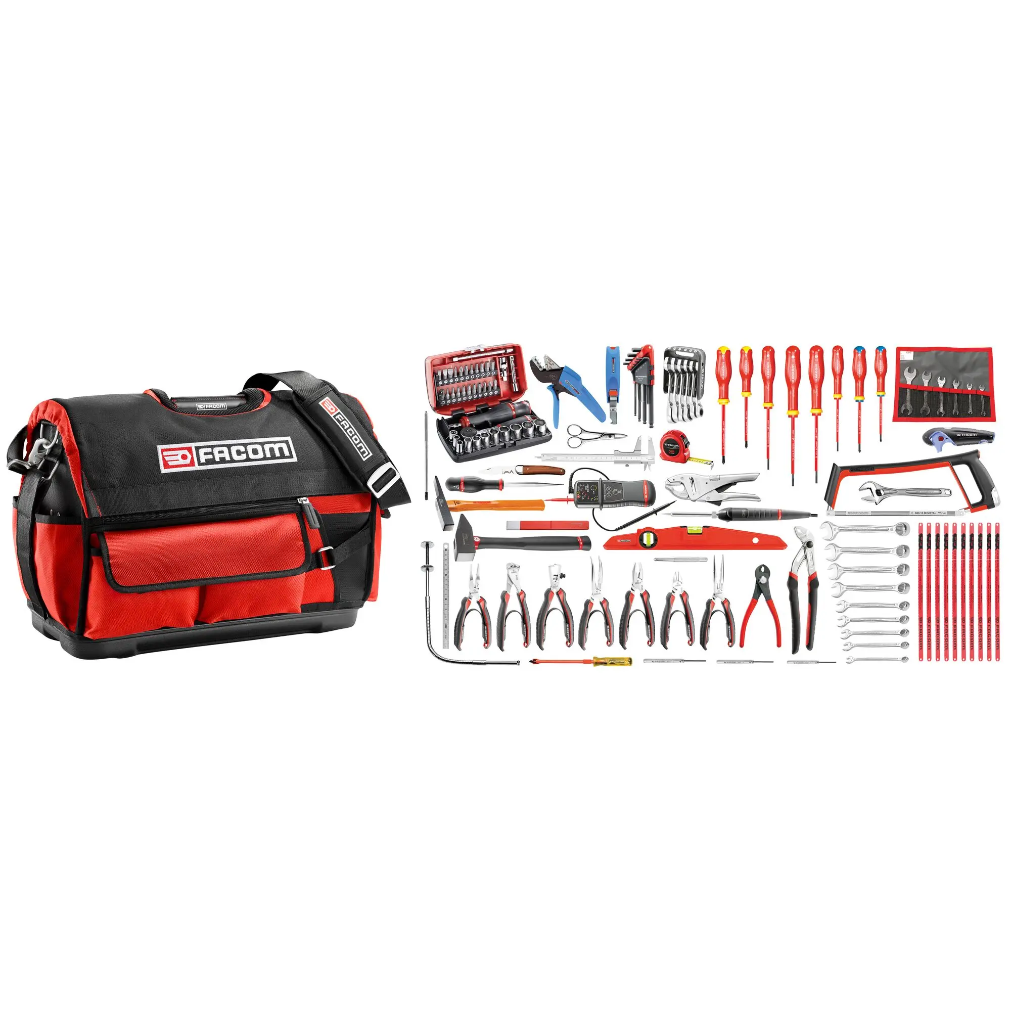 Produktfoto 1 von Facom Elektronische Werkzeugtasche Werkzeugkoffer, Beutel 120-teilig