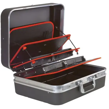 Produktfoto 1 von Facom Polypropylen Werkzeugkoffer Schwarz, 5 Schubladen, L. 486 mm B. 430mm H. 205 mm, Schlüssel