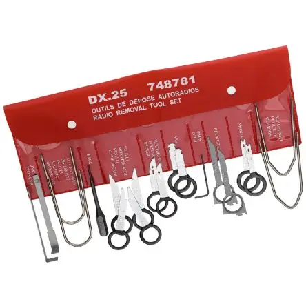 Produktfoto 1 von Facom Werkzeugset für Autoradios Werkzeugsatz, Tasche 11-teilig