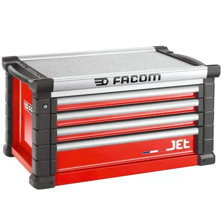 Produktfoto 1 von Facom Aluminium Werkzeugschrank 4 Schubladen, 500 mm x 57.5cm x 1 m